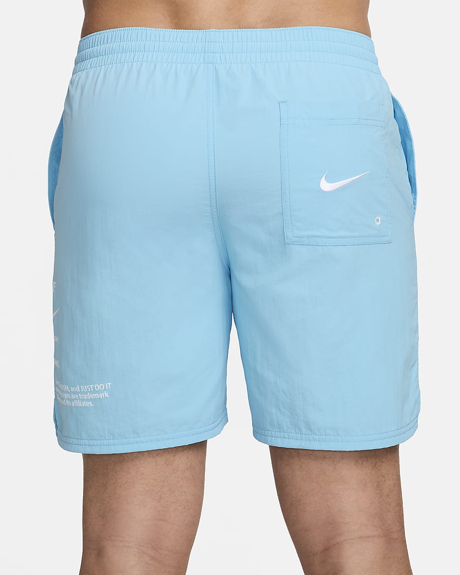 Nike Swim Men's 7" Volley Shorts - Aquarius Blue