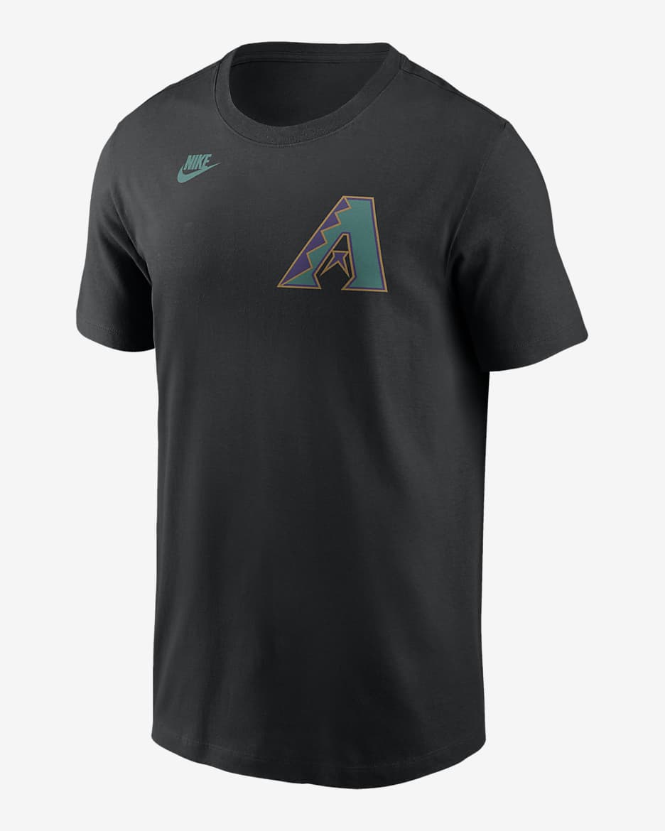 Randy Johnson Arizona Diamondbacks Cooperstown Fuse Men's Nike MLB T-Shirt - Black