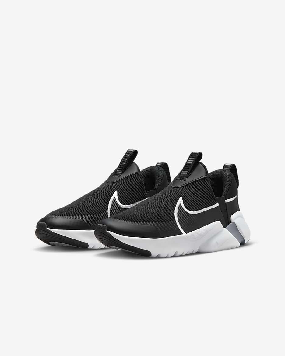 Nike Flex Plus 2 Older Kids' Running Shoes - Black/Dark Grey/White