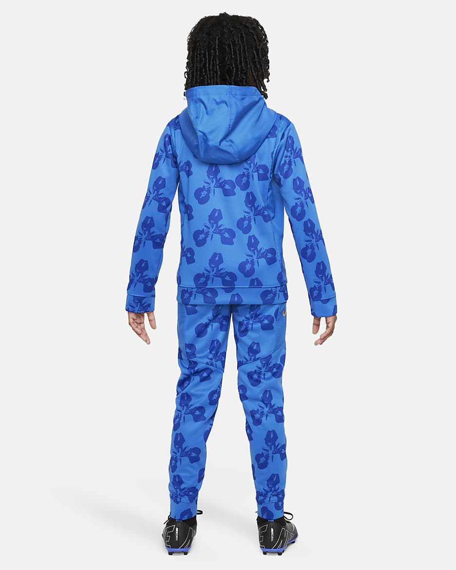 FFF Older Kids' Nike Football Woven Tracksuit - Royal Blue/Royal Blue/Bright Blue/Club Gold