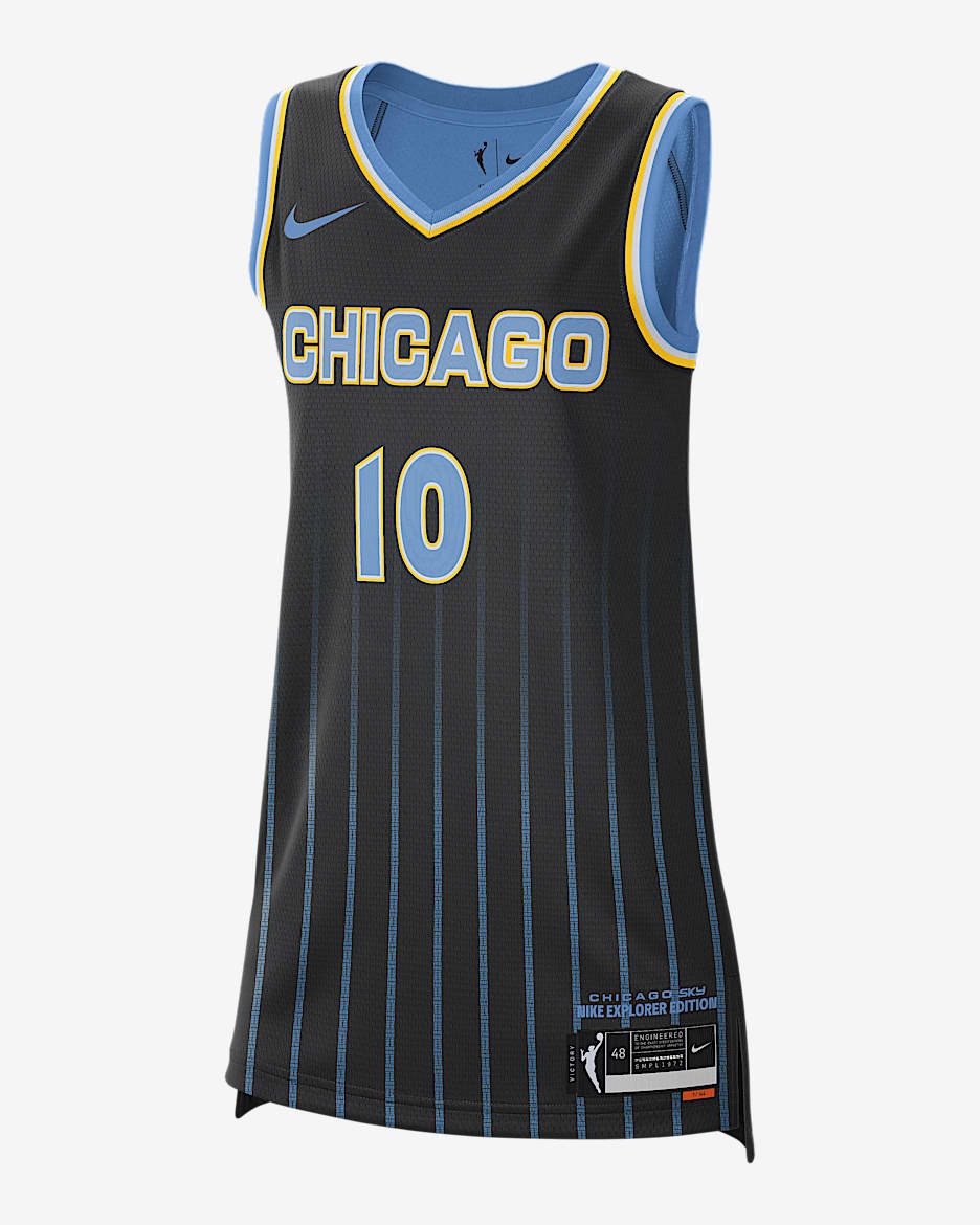 Chicago Sky Explorer Edition Nike Dri-FIT WNBA Victory Jersey - Black