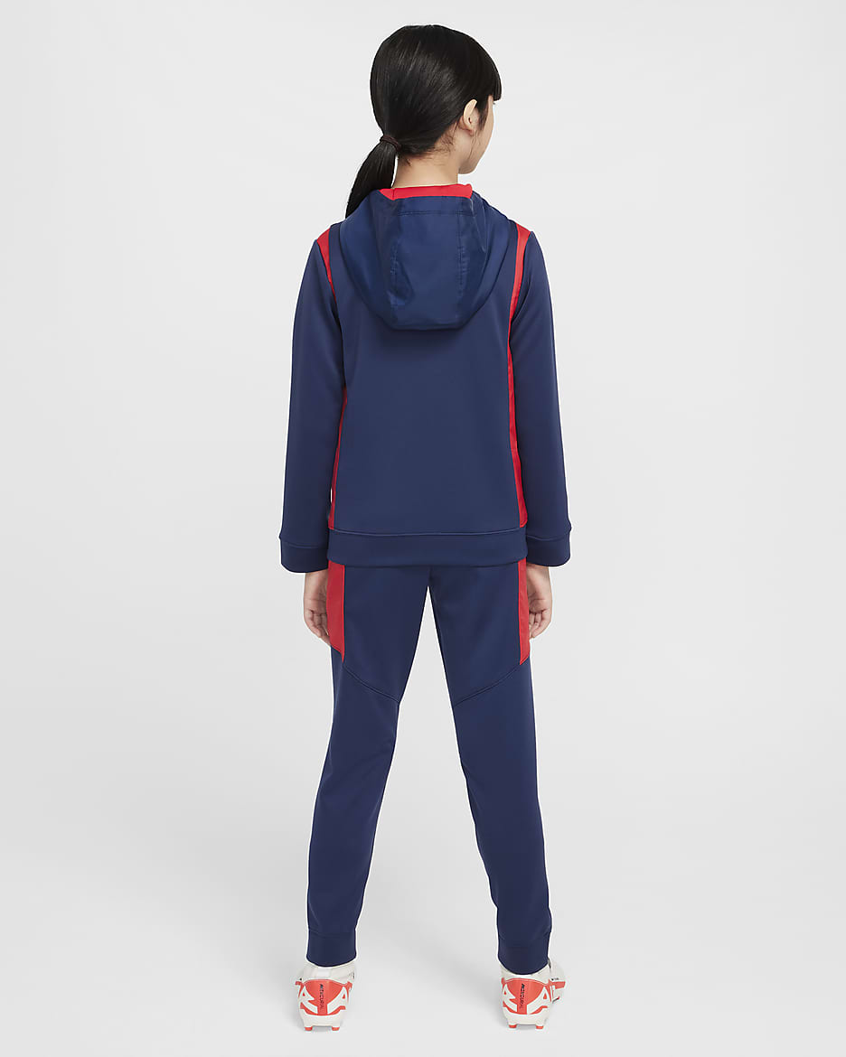 Paris Saint-Germain Big Kids' Nike Soccer Woven Tracksuit - Midnight Navy/University Red/University Red