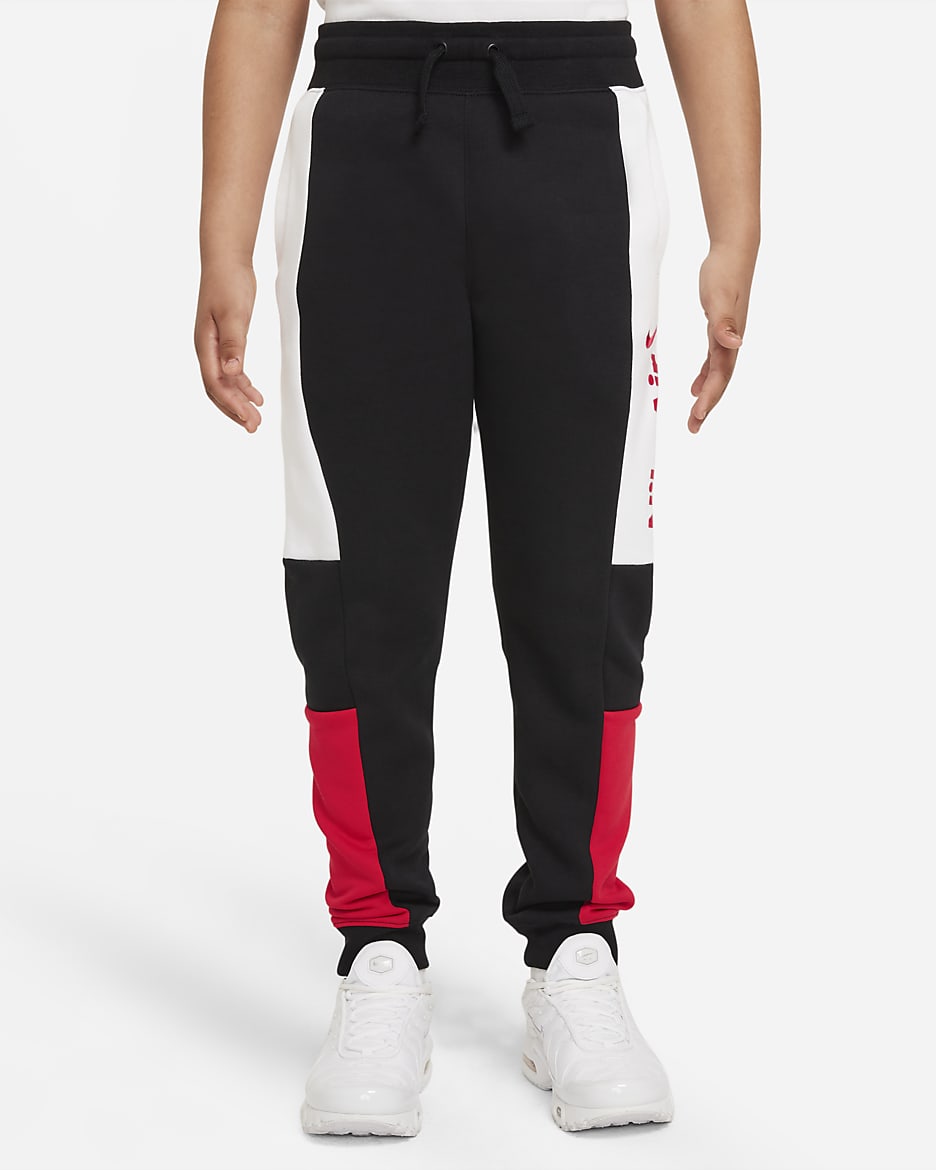 Nike Air Big Kids’ (Boys’) Pants - Black/White/University Red/University Red