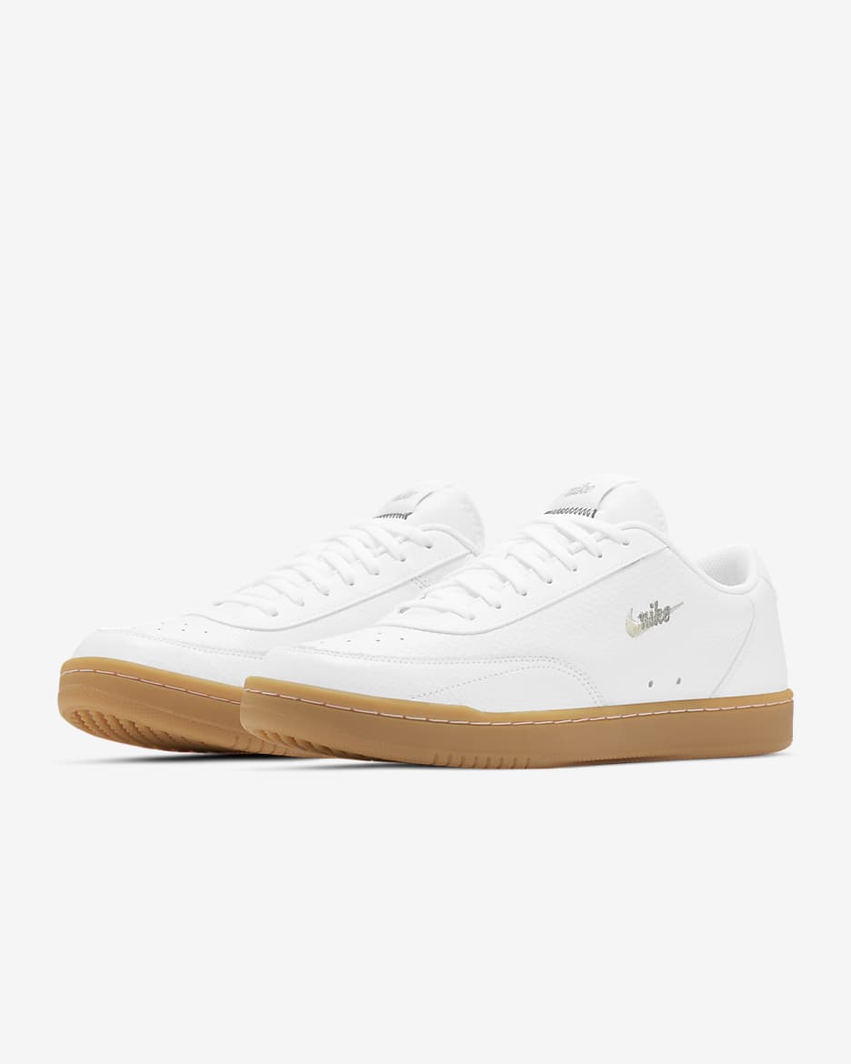 Buty męskie Nike Court Vintage Premium - Biel/Enigma Stone/Gum Light Brown/Fossil