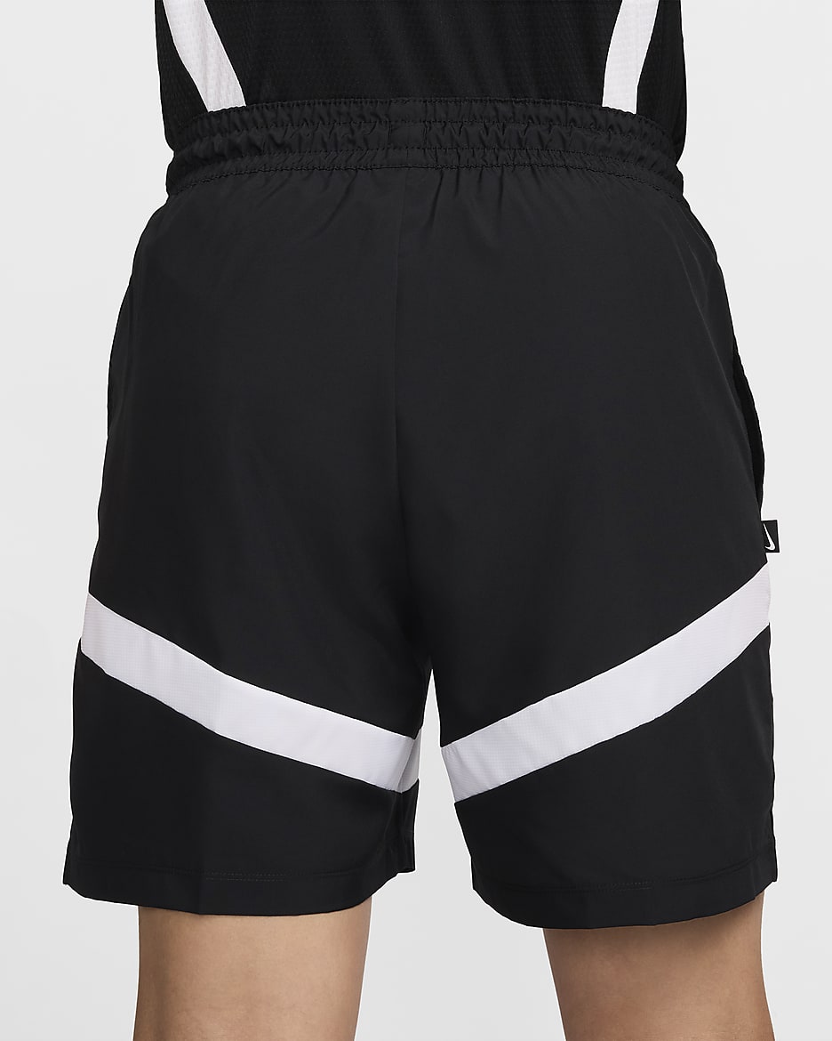 Nike Icon Men's 15cm (approx.) Dri-FIT Woven Basketball Shorts - Black/Black/White/White