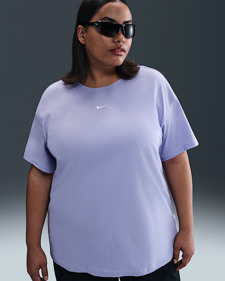 Nike Sportswear Essential Women's T-Shirt (Plus Size) - Lilac Ice