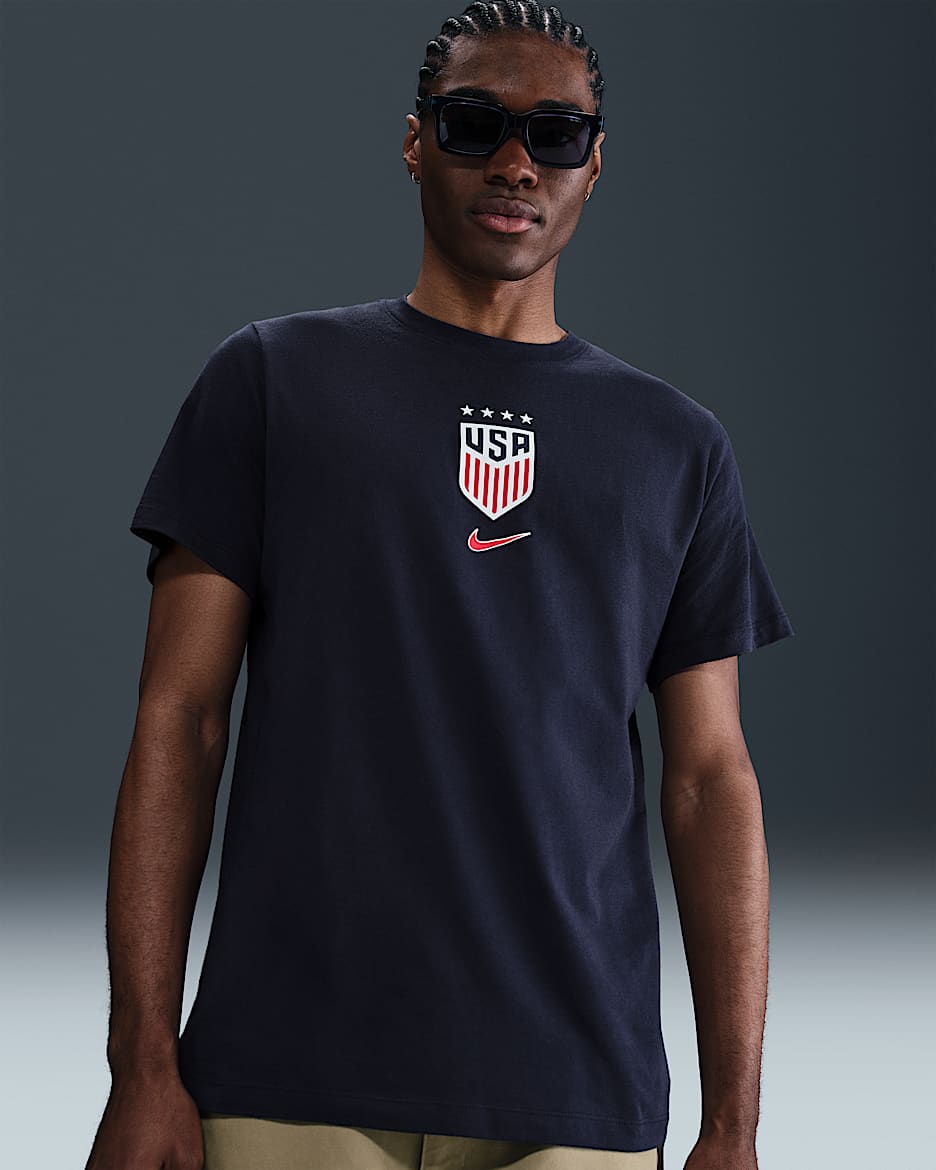Playera de fútbol Nike para hombre USWNT - Obsidiana