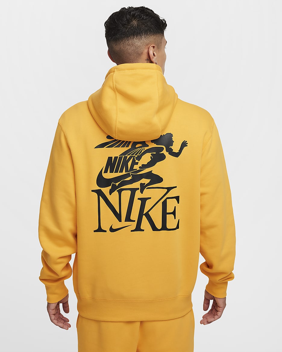 Nike Sportswear Club Men's Hoodie - University Gold/University Gold/Black
