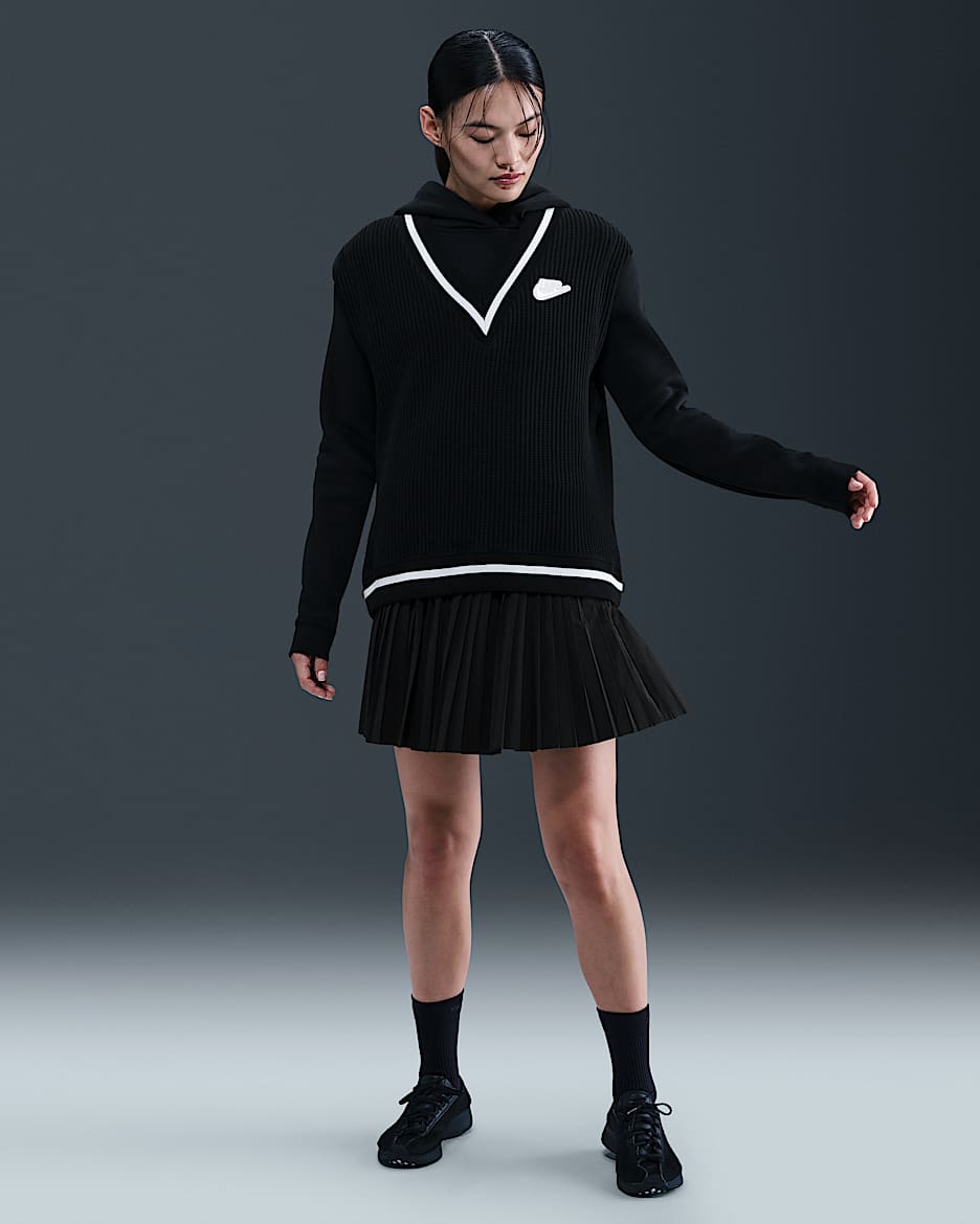 Gonna plissettata Nike Sportswear – Donna - Nero/Sail
