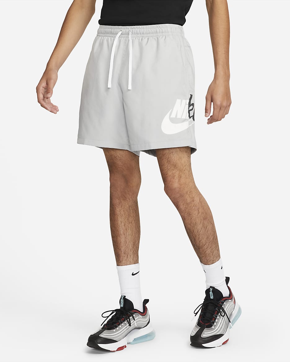 Nike Sportswear Sport Essentials+ Men's Woven Flow Shorts - Light Smoke Grey/Anthracite