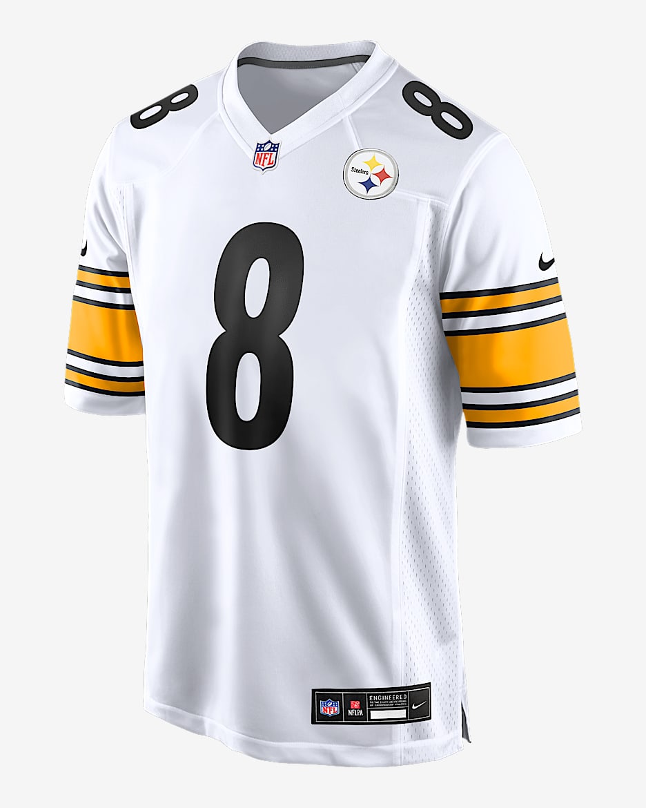 Aaron Rodgers Pittsburgh Steelers Men's Nike NFL Game Jersey - White