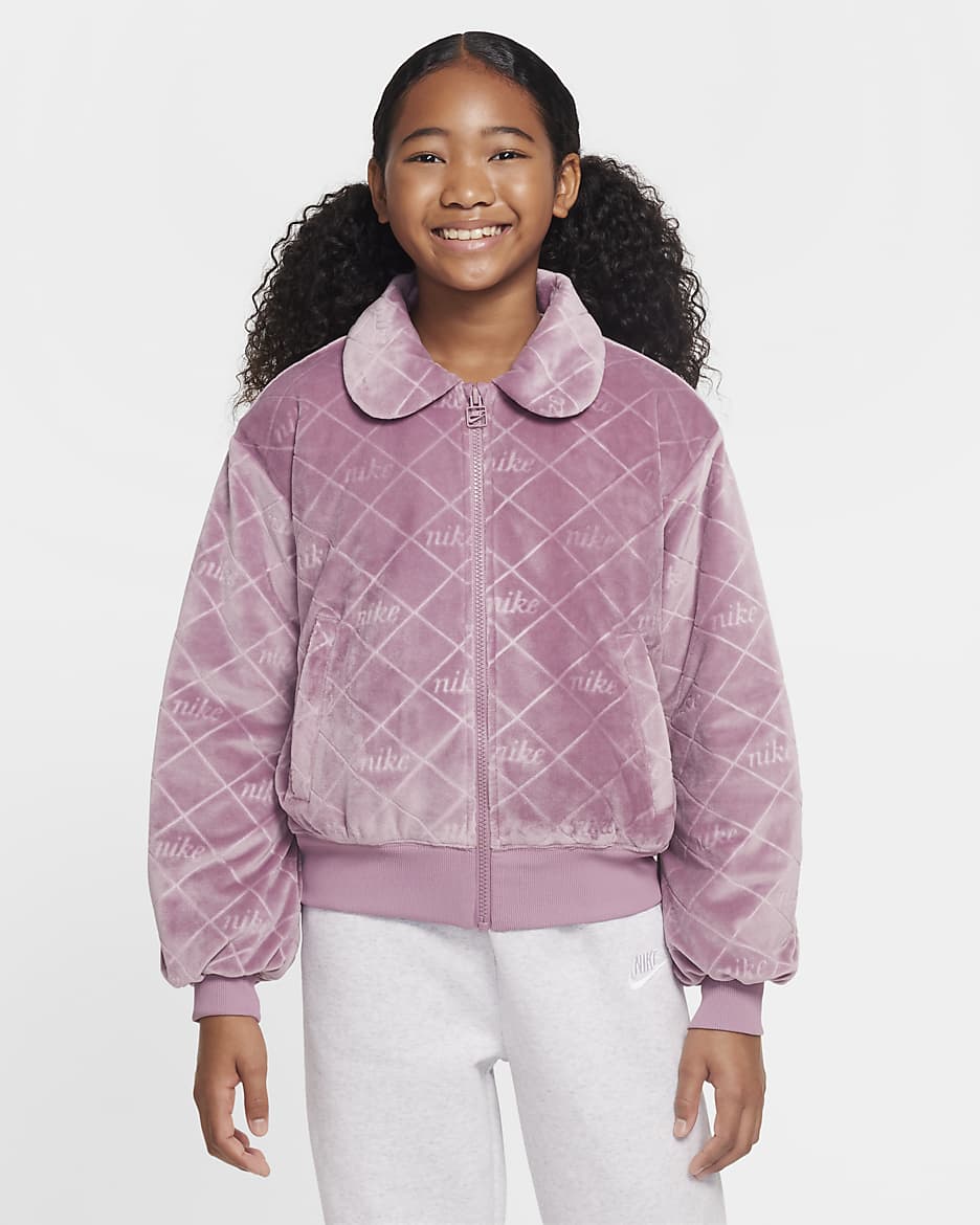 Nike Sportswear Jacke für ältere Kinder (Mädchen) - Plum Dust