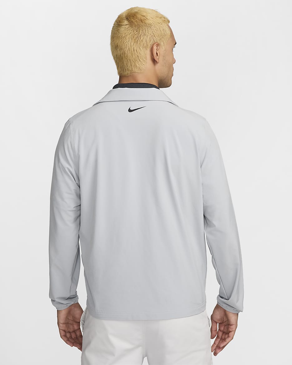 Nike Tour Men's Repel Full-Zip Golf Jacket - Light Smoke Grey/Black