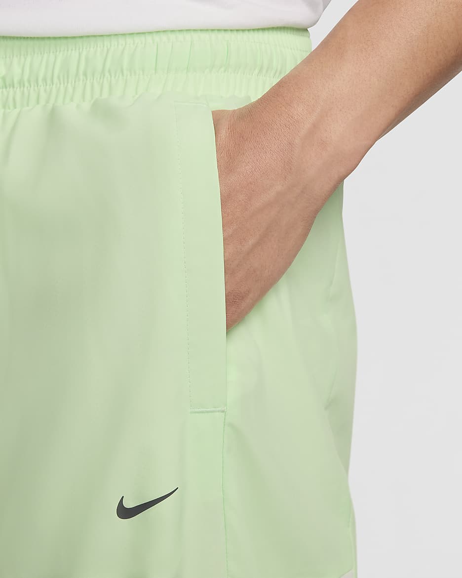 Nike Icon Men's Woven Basketball Pants - Vapor Green/Iron Grey/Sail/Iron Grey