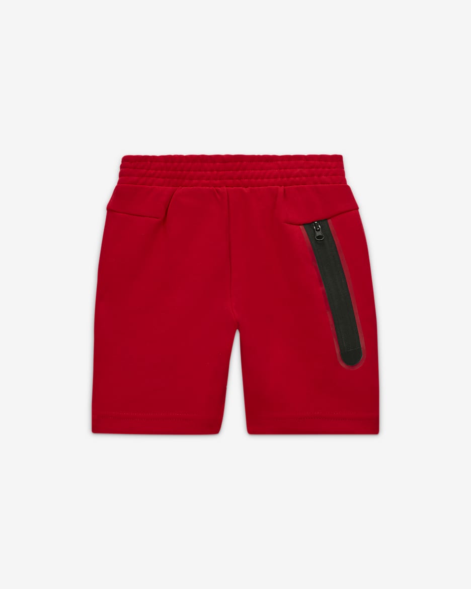 Nike Sportswear Tech Fleece Toddler Shorts - University Red