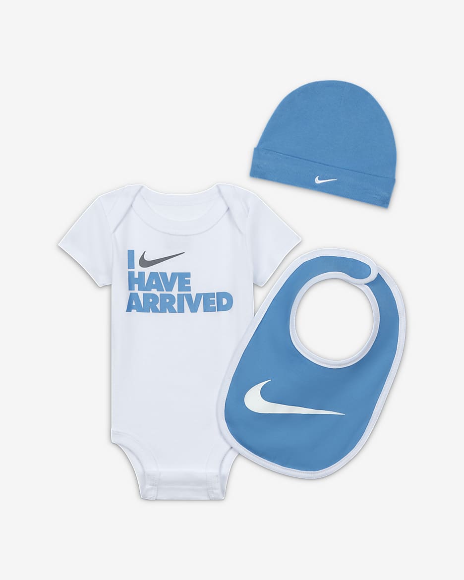 Nike Baby 3-Piece Box Set - Multi-Color/White/Blue