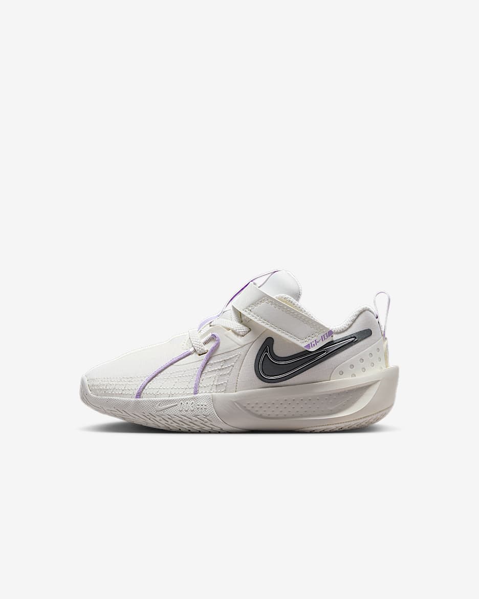 Tenis para niños de preescolar Nike G.T. Cut 3 - Vela/Hueso claro/Plata metalizado/Gris humo