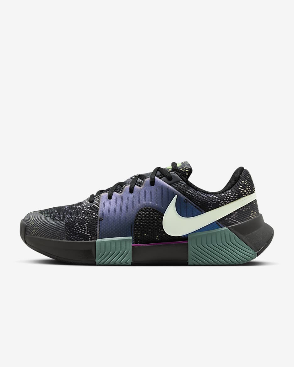 Nike GP Challenge 1 "Osaka" Women's Hard Court Tennis Shoes - Black/Multi-Color/Bicoastal/Vapor Green