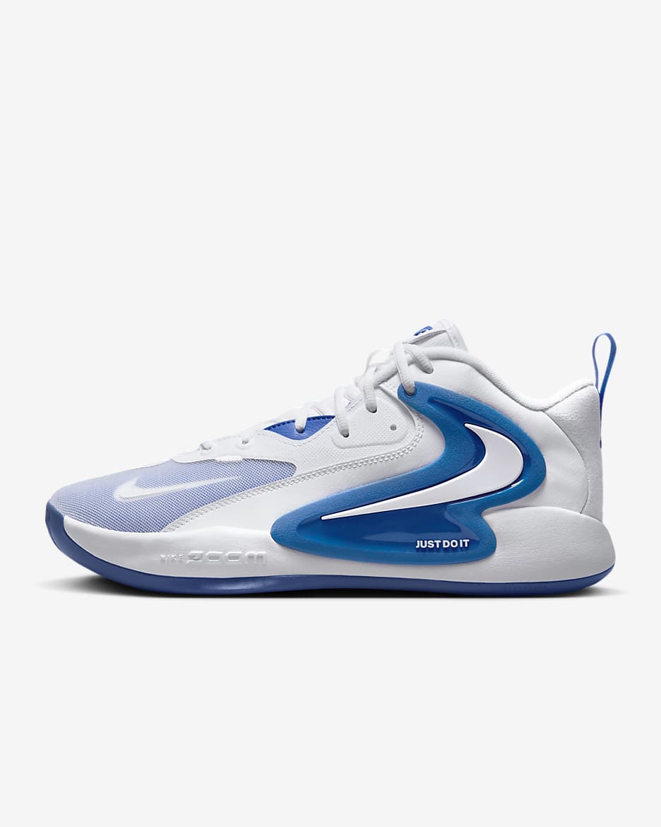 Tenis para cancha cubierta Nike HyperSet 2 - Blanco/Royal juego/Blanco
