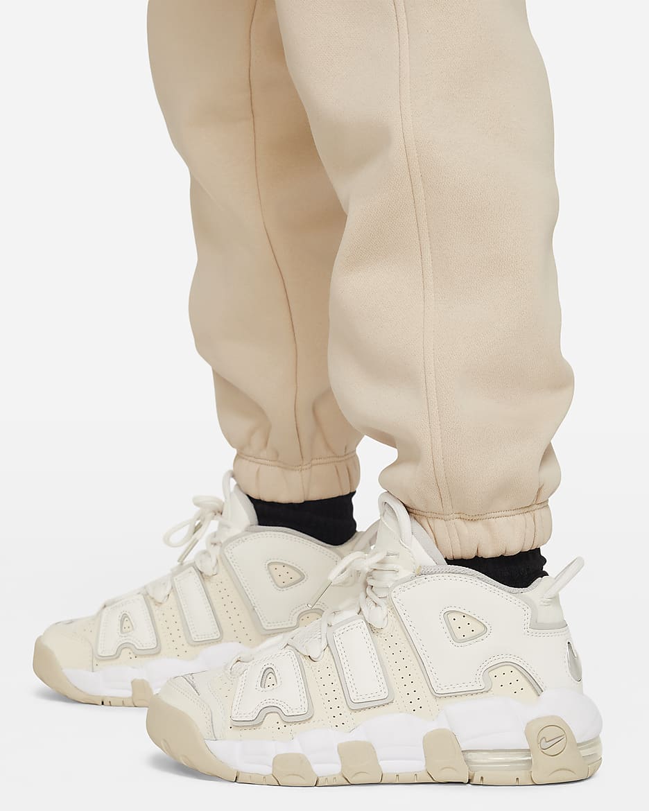 Nike Sportswear Club Fleece Big Kids' Loose Pants - Sanddrift/Sanddrift/White