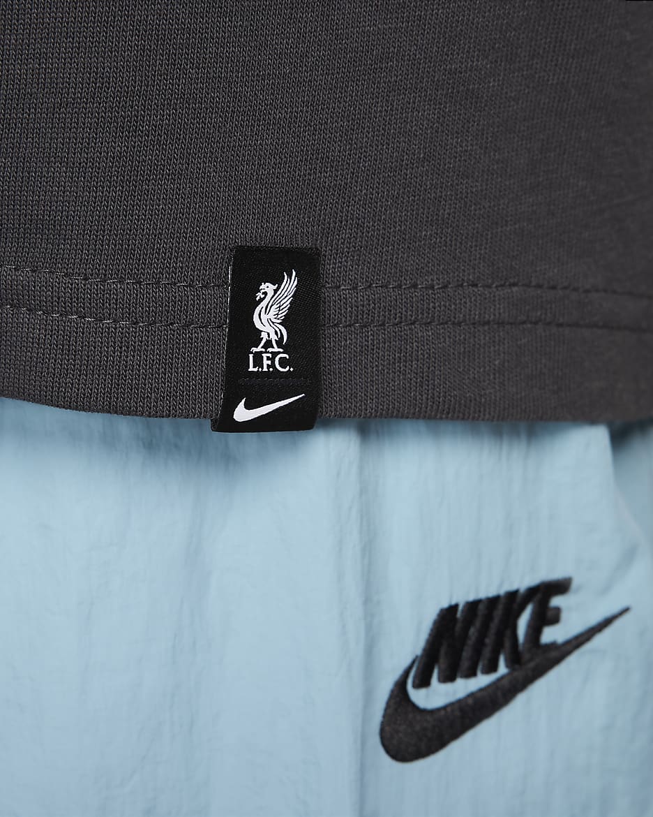 Liverpool FC Max90 Nike Erkek Futbol Tişörtü - Anthracite