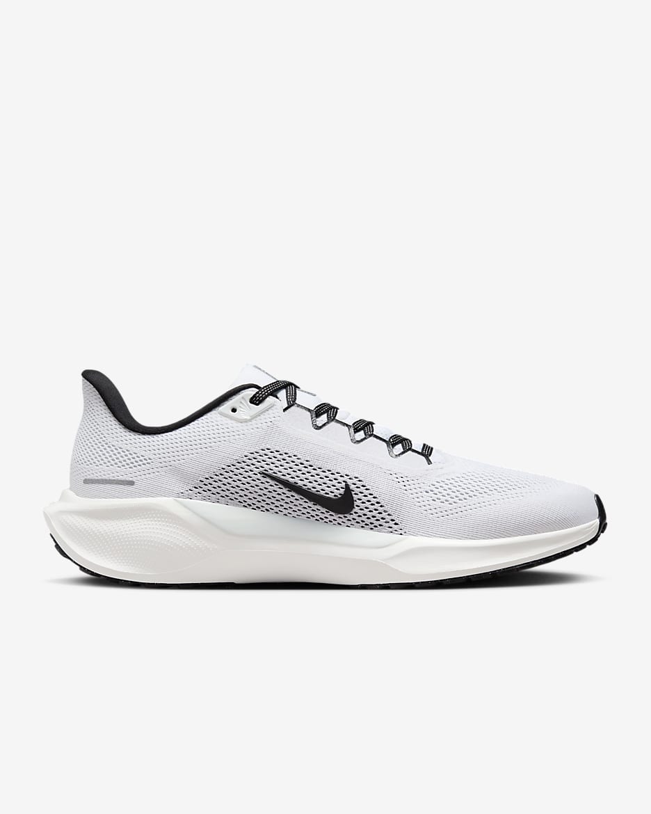 Nike Pegasus 41 Men's Road Running Shoes - White/Pure Platinum/Summit White/Black