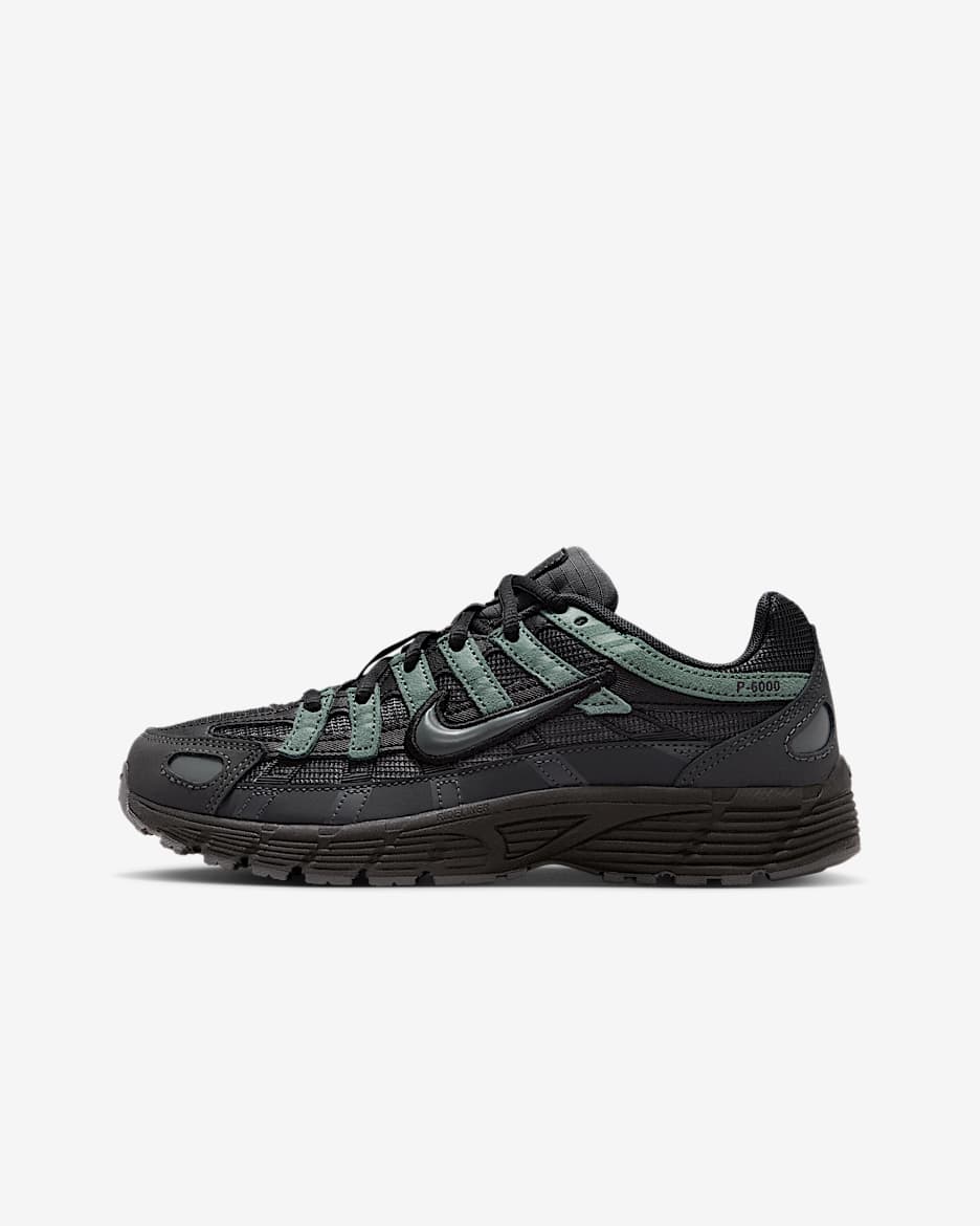 Nike P-6000 Older Kids' Shoes - Anthracite/Dark Smoke Grey/Clay Green/Iron Grey