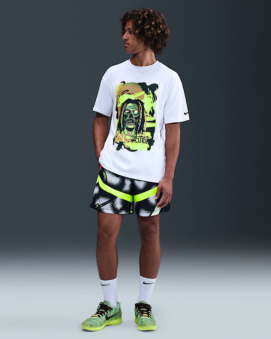 Ja Men's Dri-FIT 6" Icon Basketball Shorts - Volt/Photon Dust/Bright Crimson