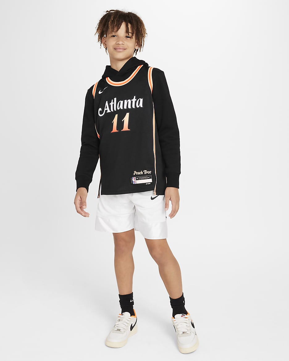 Maillot Nike Dri-FIT NBA Swingman Trae Young Atlanta Hawks City Edition pour enfant plus âgé - Noir