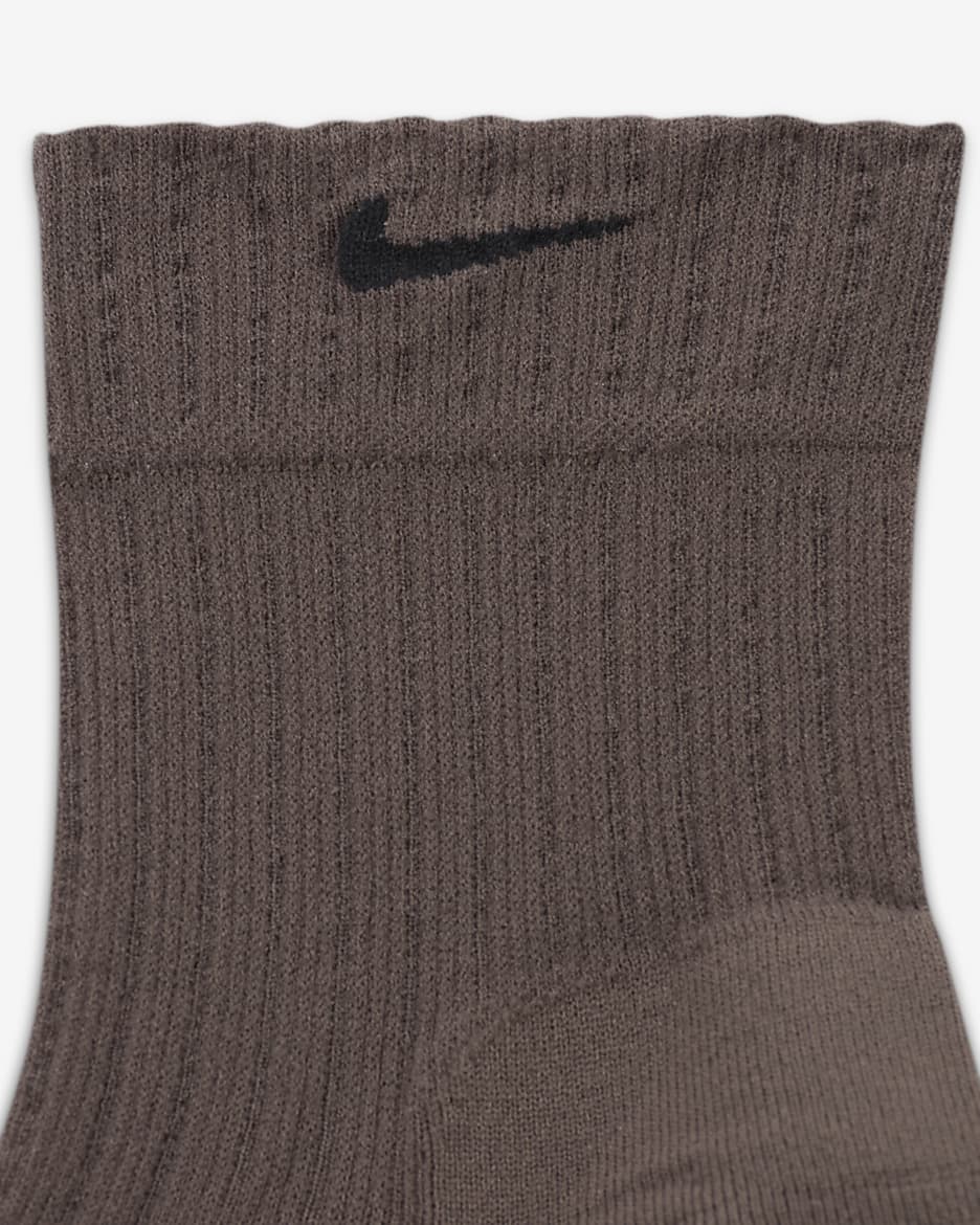 Socquettes transparentes Nike pour femme (1 paire) - Ironstone/Noir