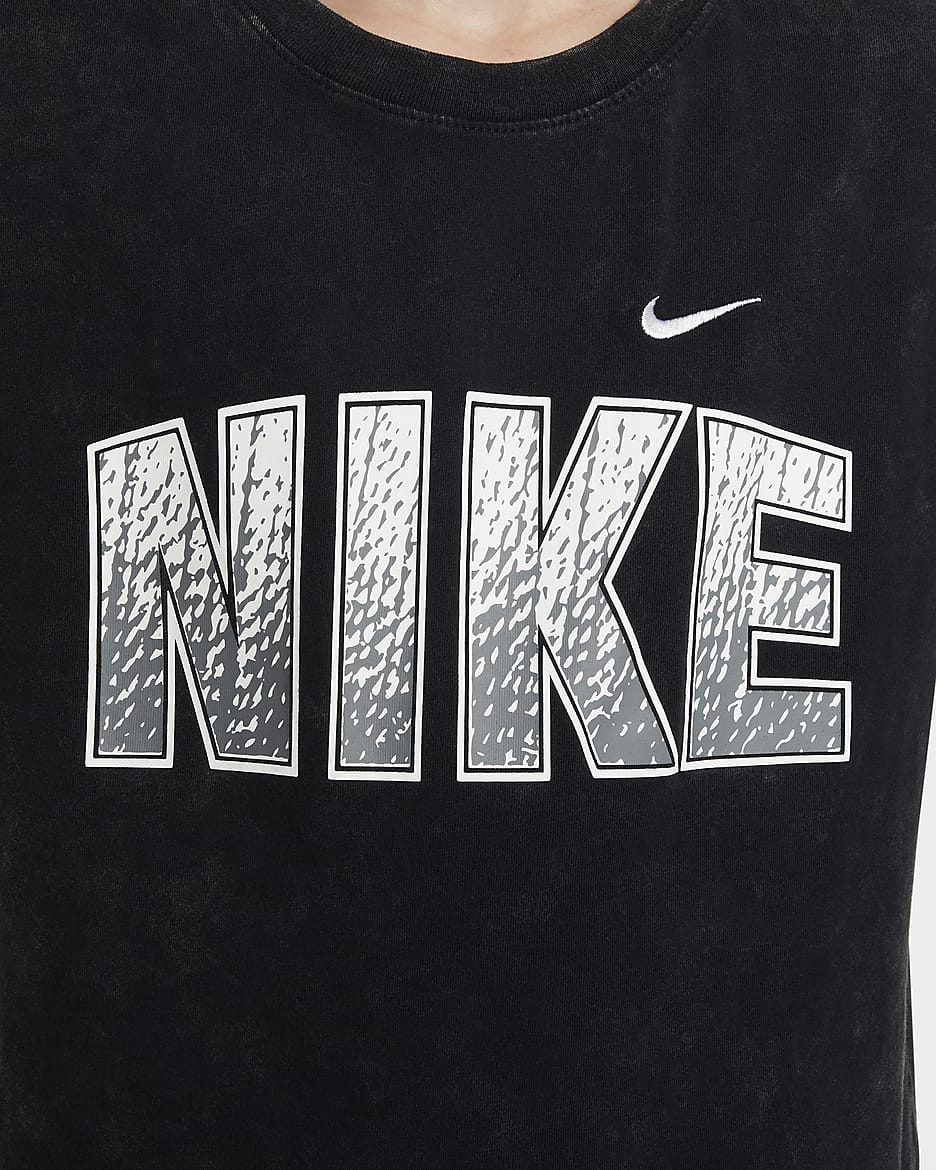 Tričko Nike Sportswear pro větší děti - Černá