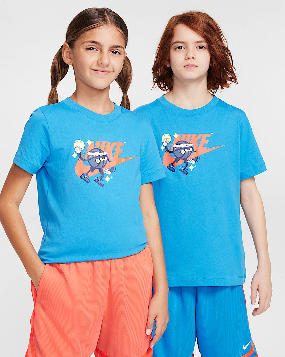 Playera para niños talla grande Nike Sportswear - Azul foto claro