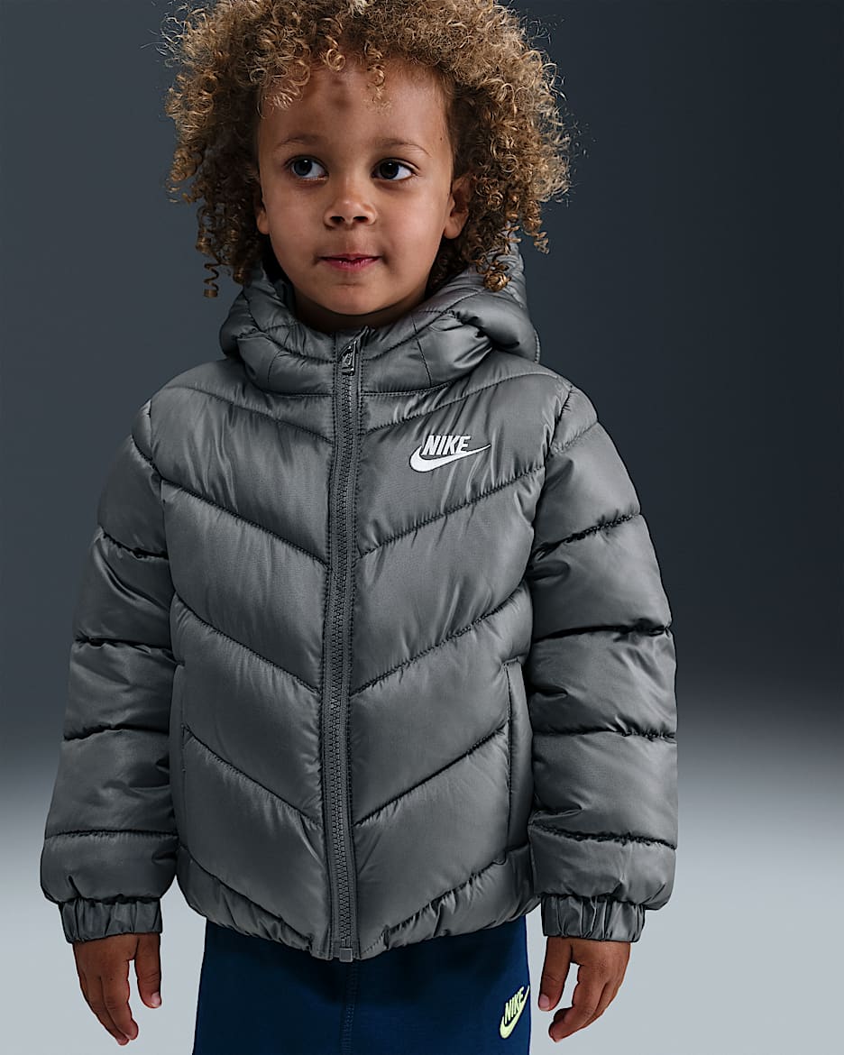 Nike Sportswear Toddler "All Day Play" Puffer Jacket - Smoke Grey