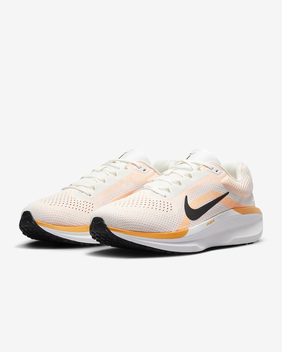 รองเท้าวิ่งโร้ดรันนิ่งผู้ชาย Nike Winflo 11 - Sail/Laser Orange/Coconut Milk/ดำ