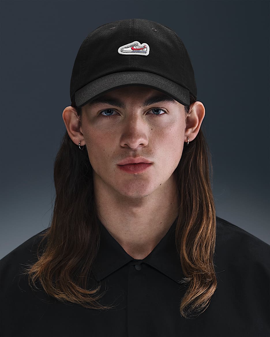 Εύκαμπτο jockey καπέλο με σήμα Cortez Nike Club - Μαύρο