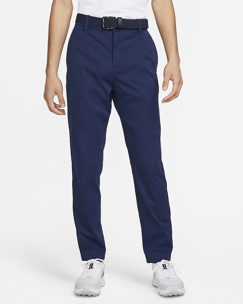 Nike Tour Repel Men's Chino Slim Golf Trousers - Midnight Navy/Black