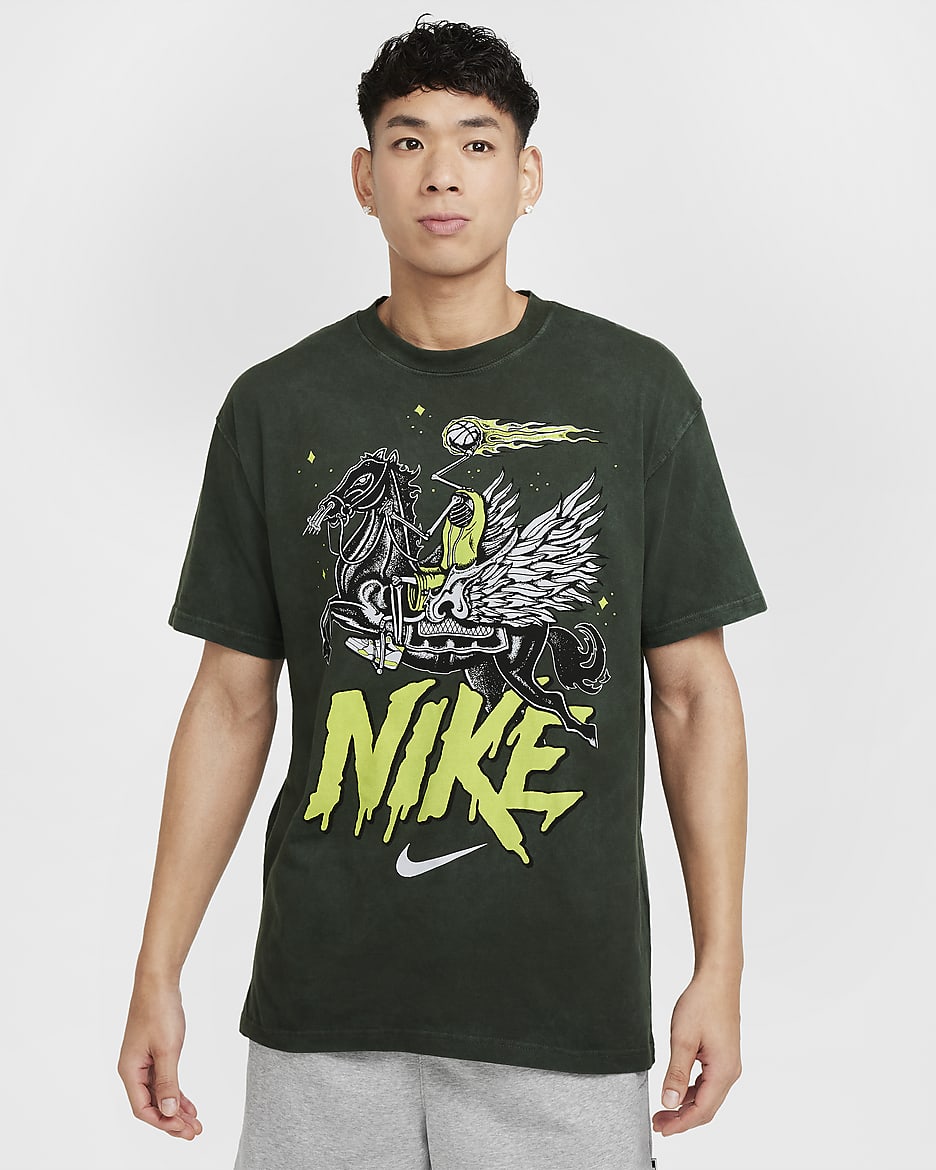 Nike Men's Max90 Basketball T-Shirt - Sequoia