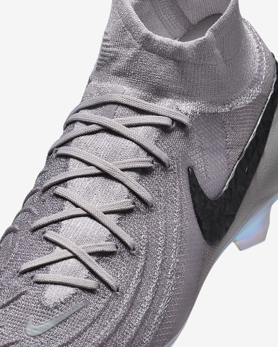 Nike Phantom Luna 2 Elite FG High-Top Football Boot - Atmosphere Grey/Black