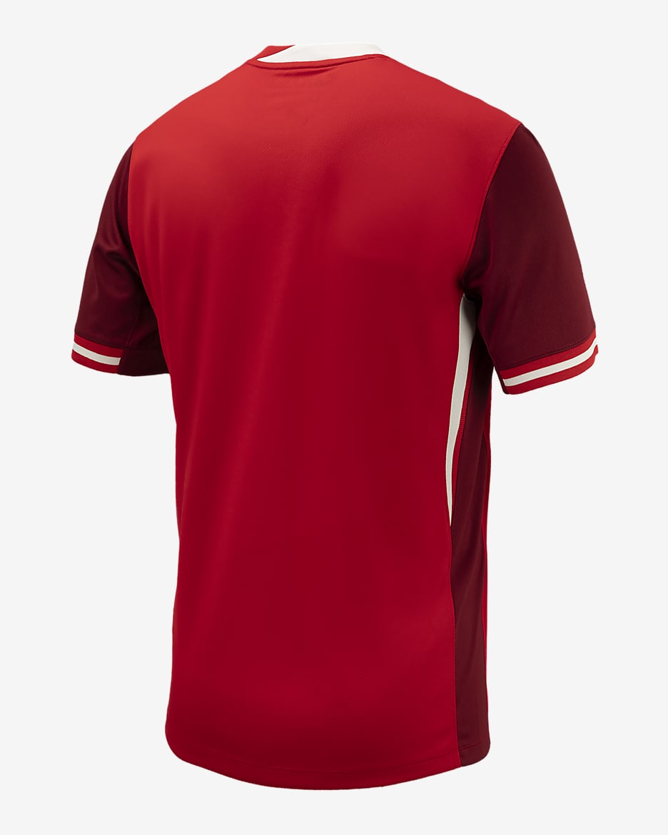 Jersey de fútbol Nike Dri-FIT Replica de Canadá local 2024 Stadium para hombre - Rojo