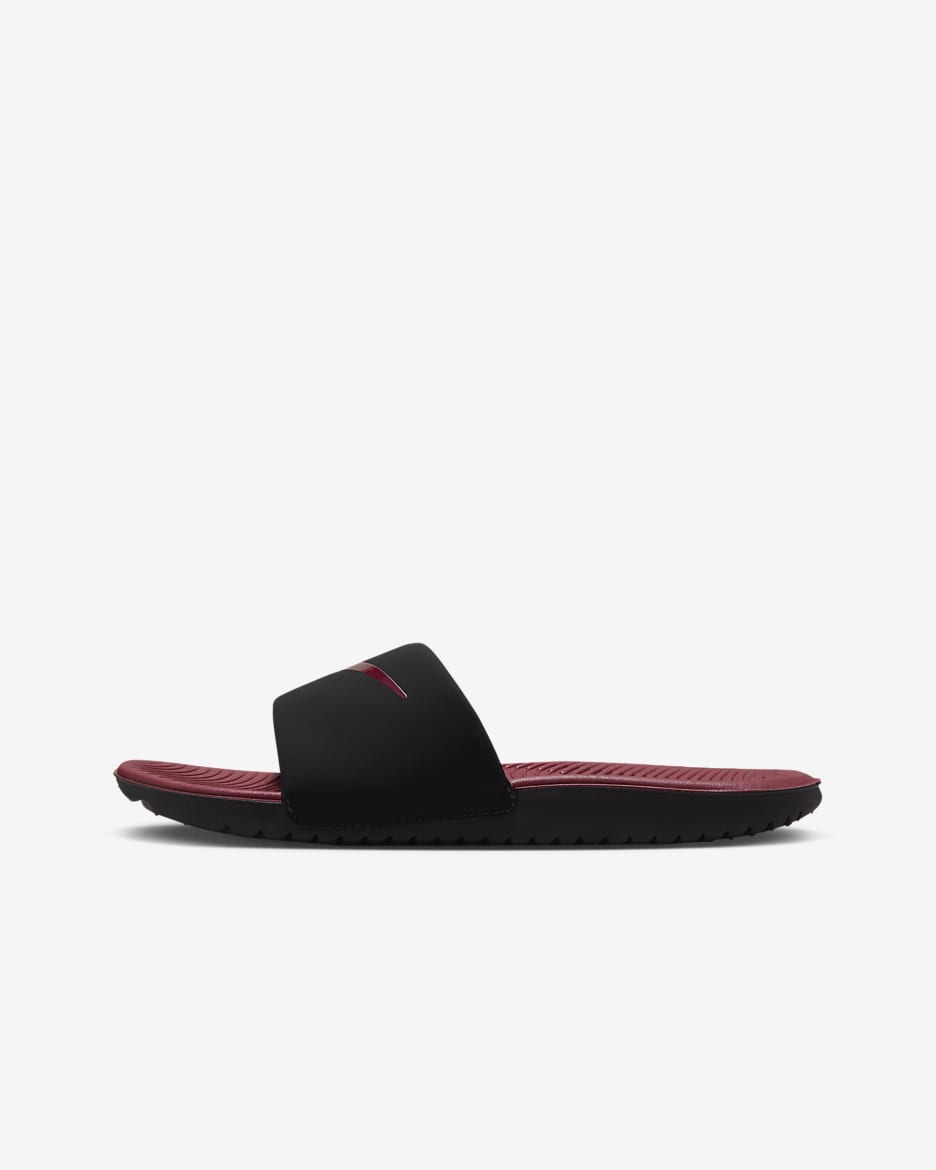 Nike Kawa Younger/Older Kids' Slides - Black/Team Red