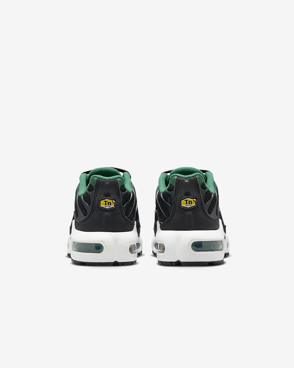 Buty dla dużych dzieci Nike Air Max Plus - Czerń/Malachite/Biel/Czerń