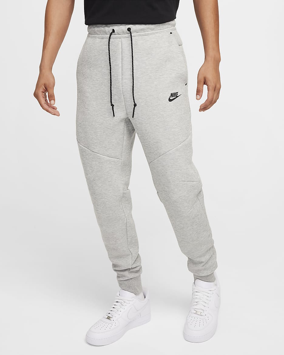 Nike Tech Men's Fleece Joggers - Dark Grey Heather/Black