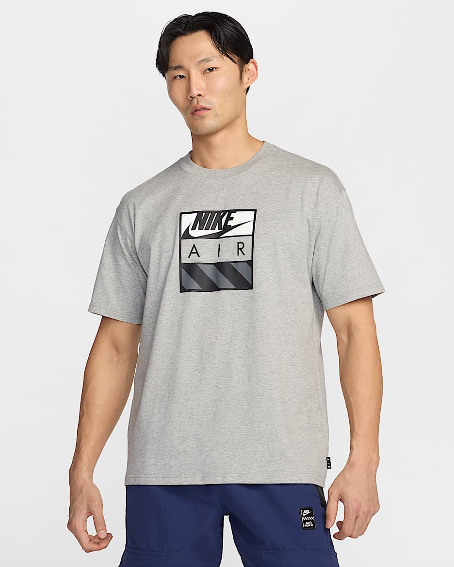 Playera Max90 para hombre Nike Sportswear - Gris oscuro jaspeado