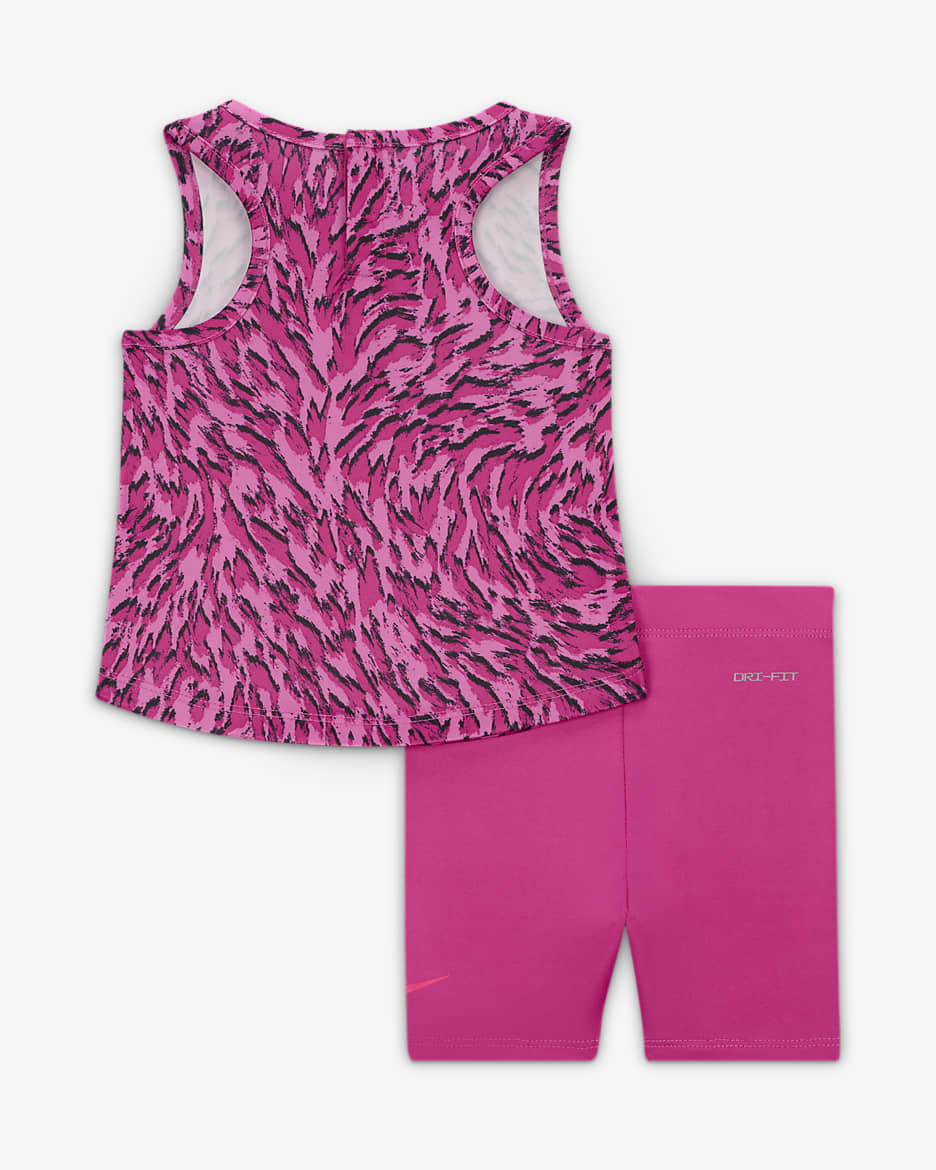 Nike Dri-FIT Veneer Baby (0-9M) Tank Set - Alchemy Pink