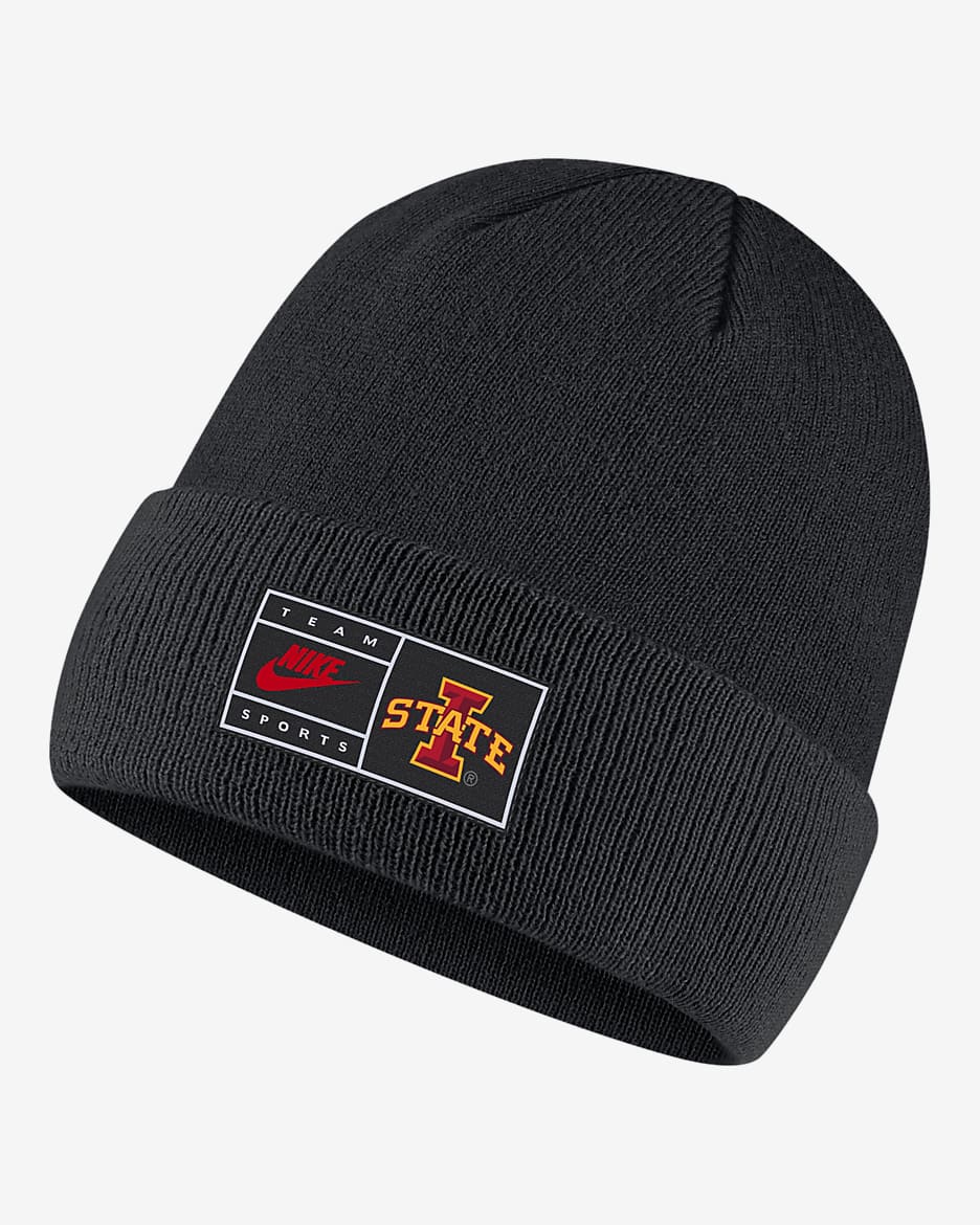 Iowa State Nike College Beanie - Black