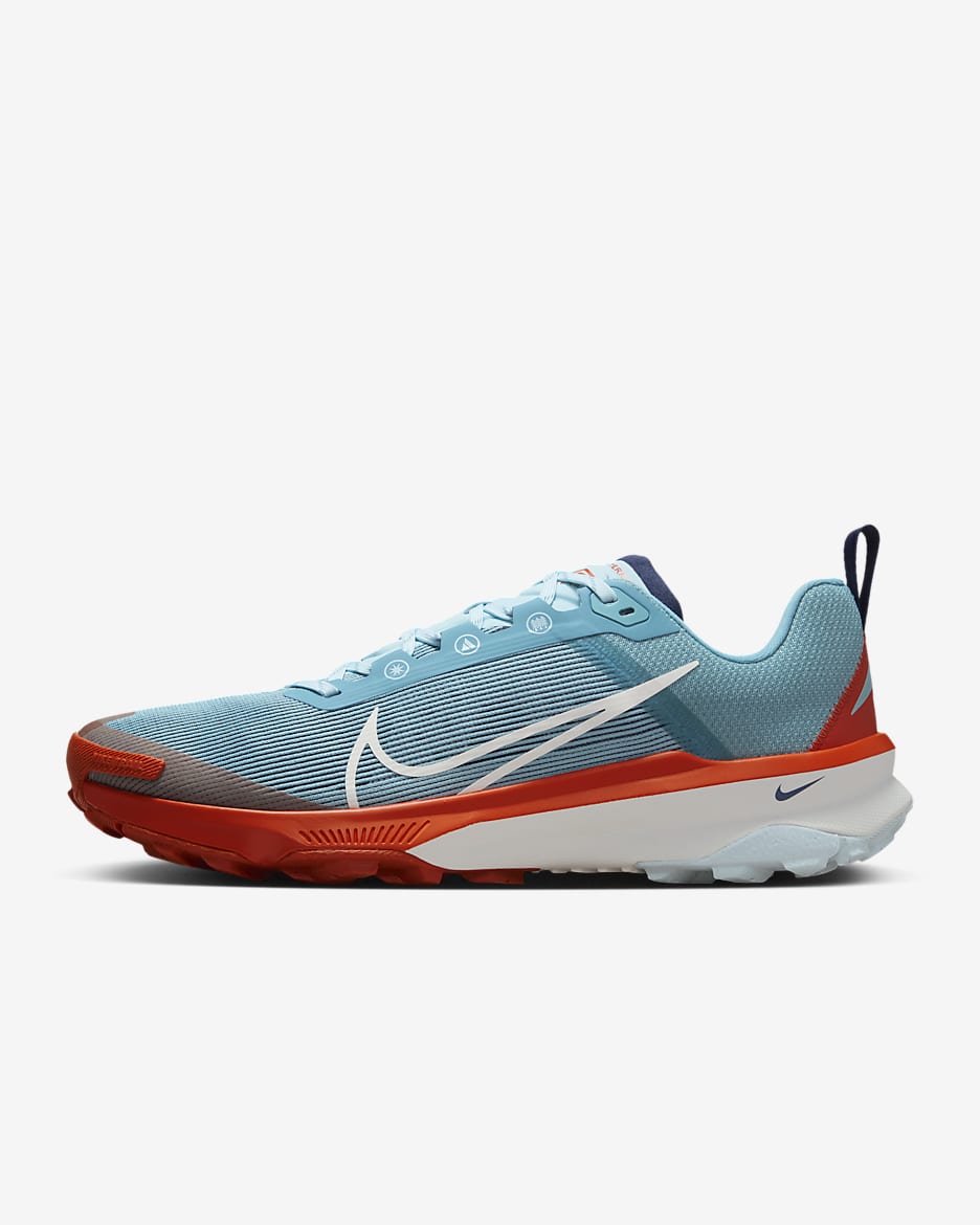 Nike Kiger 9-trailløbesko til mænd - Denim Turquoise/Midnight Navy/Vintage Coral/Phantom