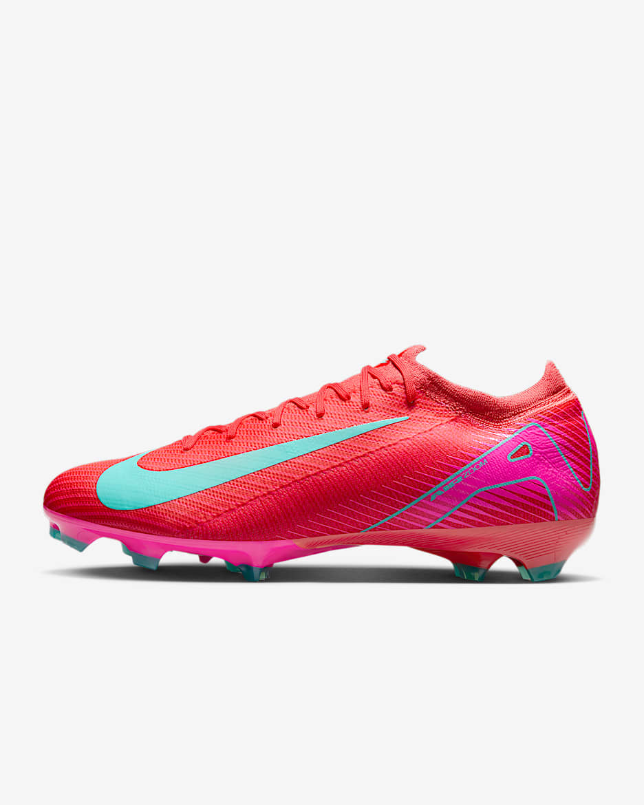 Nike Mercurial Vapor 16 Pro FG Low-Top Football Boot - Ember Glow/Aurora Green
