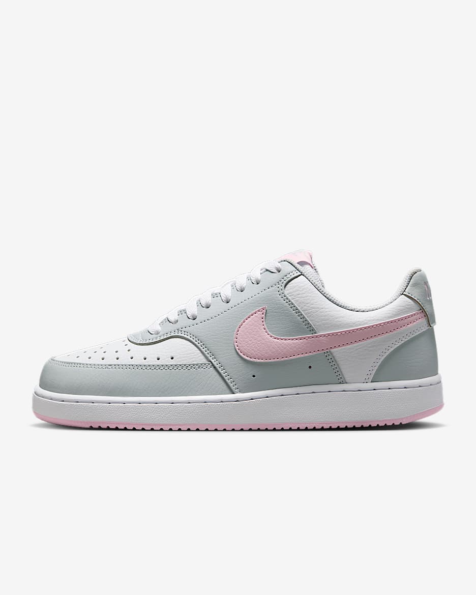 Nike Court Vision Low damesko - Pure Platinum/Hvit/Pink Foam
