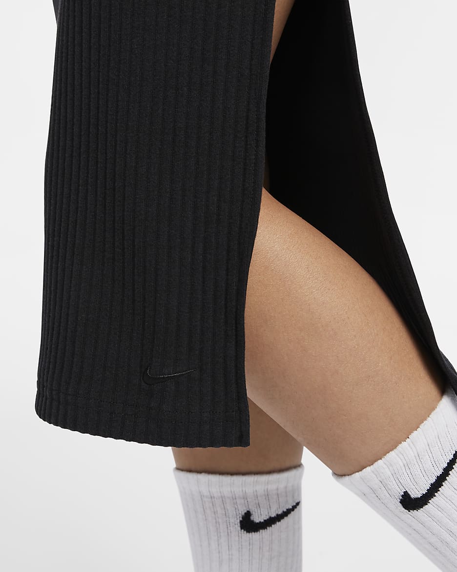 Nike Sportswear Chill Rib Women's Slim Midi Skirt - Black/Black