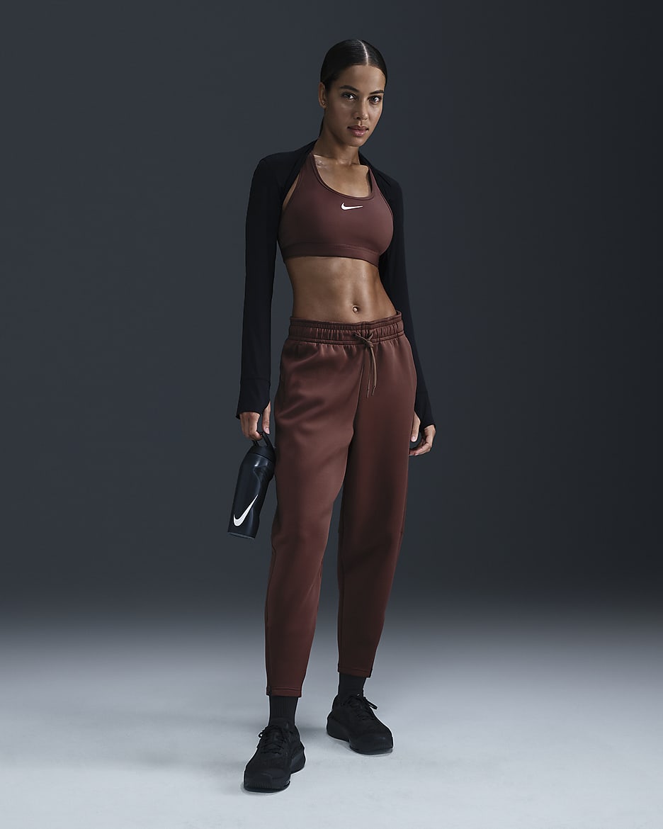 Nike Dri-FIT Prima Women's High-Waisted 7/8 Training Pants - Red Sepia/Black